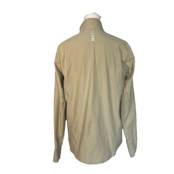 Women’s Under Armour Heatgear Beige Quarter Zip Size Medium With Thumb Holes - Picture 13 of 14